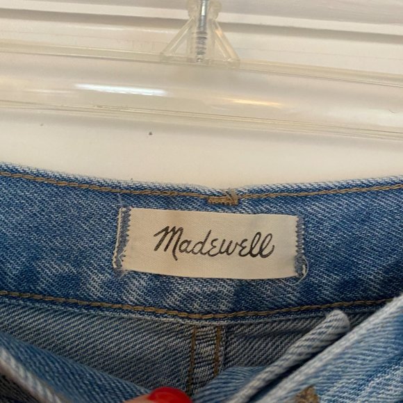 Madewell The Momjean Distressed Madewell Gilford Light Wash Size 30 - Picture 4 of 8